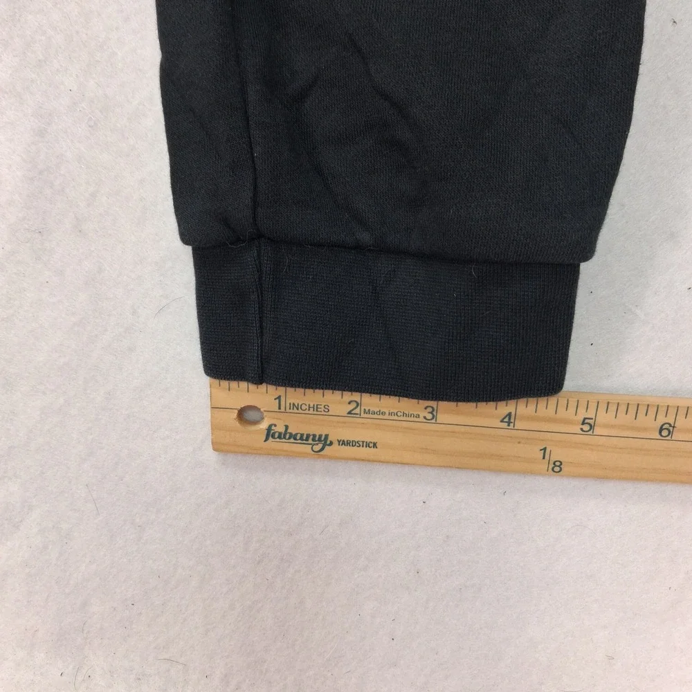 Nike Joggers Mens Medium Black Tapered Fleece Swoosh Sweatpants EUC